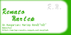 renato marlep business card